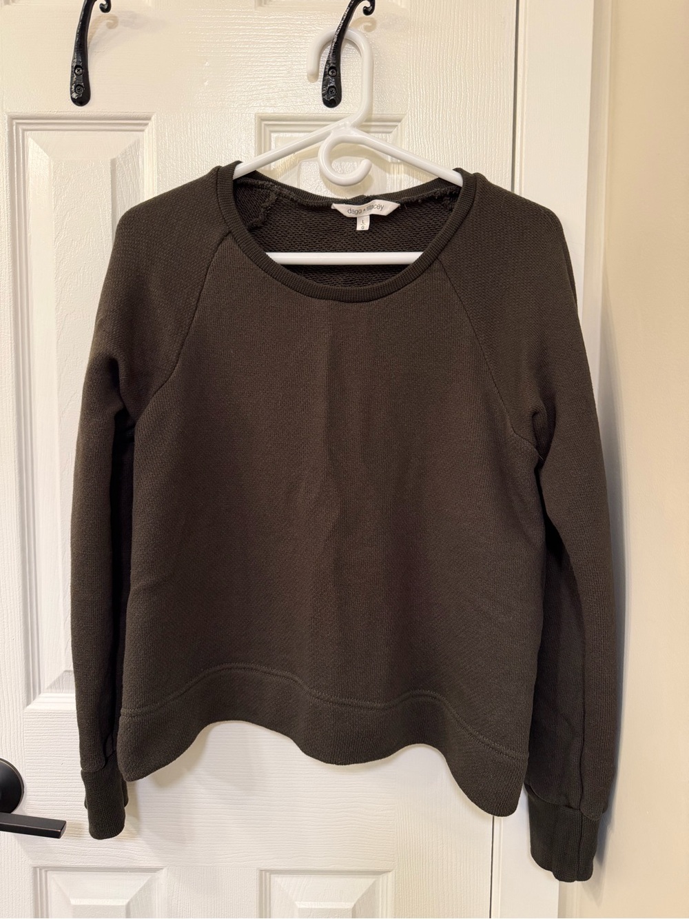 Dagg & Stacey Dark Brown Crewneck Sweatshirt
